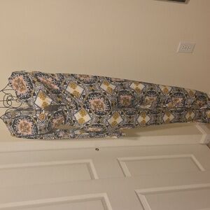 Blue, Pink, and Yellow One Shoulder Sleeveless Jumpsuit